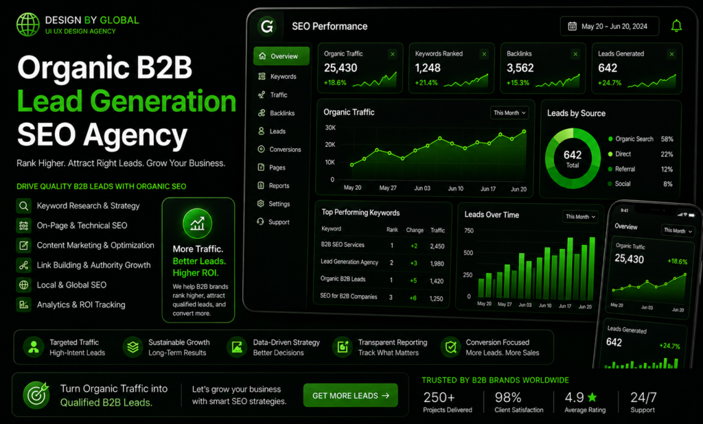 Organic B2B lead generation SEO agency